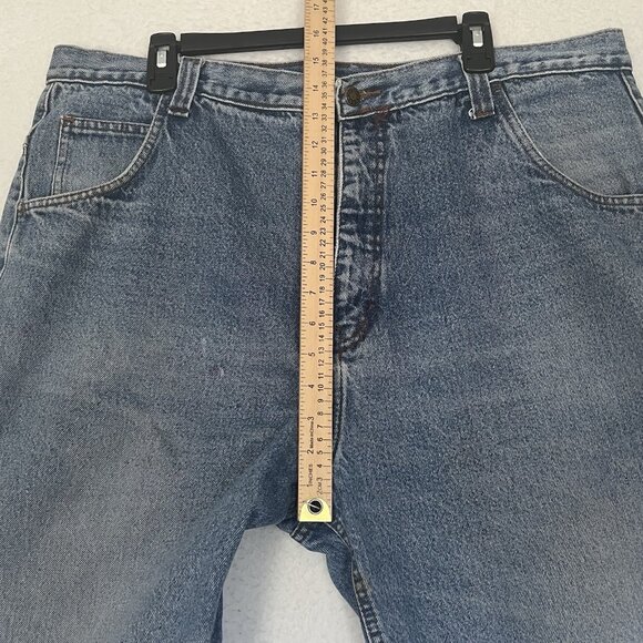 Vtg 90's Tommy Hilfiger DESTROYED GRUNGE CARPENTER PAINTER BAGGY Shorts Men 42 - Picture 7 of 15